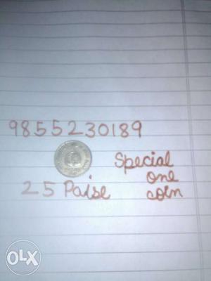25 paise special coin for sale