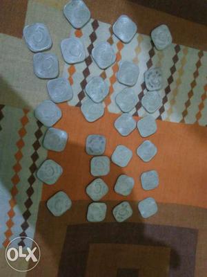 30 Indian 5 paise coin