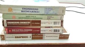 A set of 1st year engineering books pune university.. good