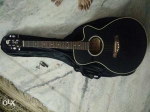 Black Acoustic Guitar (Price Negotiable)