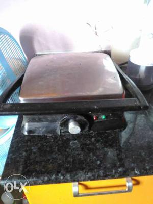 Black And Gray Electric Griddle