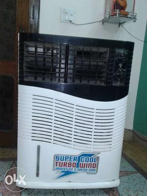 Black And White Super Cool Turbo Wind Air Cooler