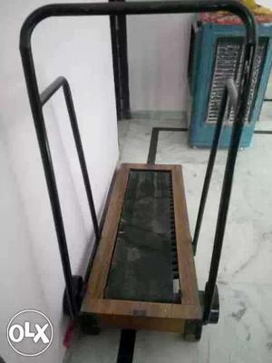 Black Frame Brown Treadmill