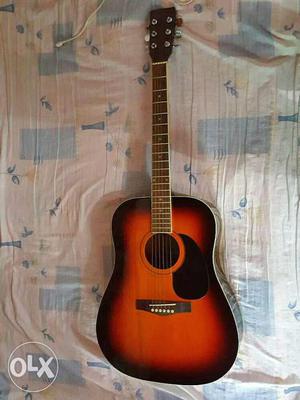 Brown And Black Dreadnought Acoustic Guitar