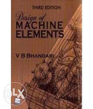 Design of Machine Elements The book is in good