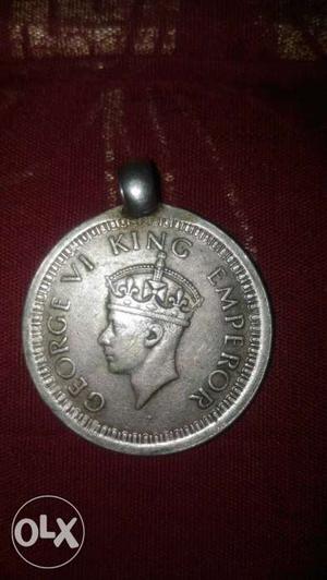 George Vi King Emperor India Rupee "silver"
