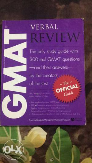 Gmat official verbal review guide by GMAC, very