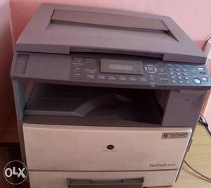 Gray And White Photocopier Machine