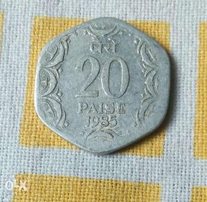 I want to sell my old coin of 20 paisa