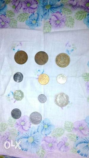 Japan coins and nepal coins + india etc. Or pital coins