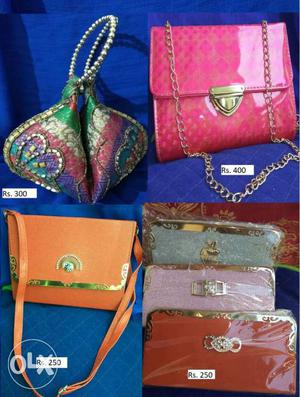 [New] Trendy sling bags, clutches, hand wallets & Potli