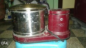 Red And Stainless Steel Home Appliance