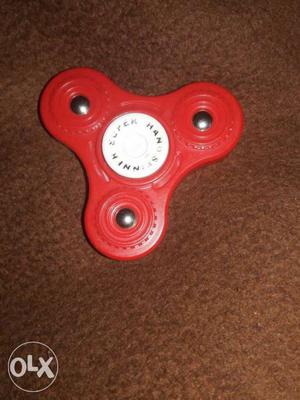 Red And White Fidget Spinner