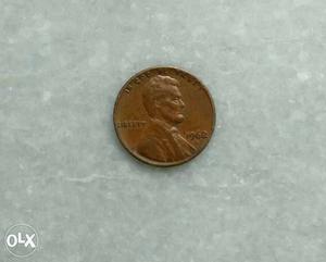 Round Copper Liberty Coin