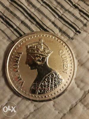 Silver Coin Victoria Queen 50 Grams