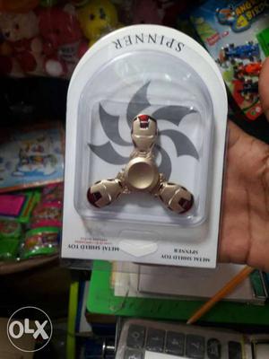 Silver Iron Man Hand Spinner In Box