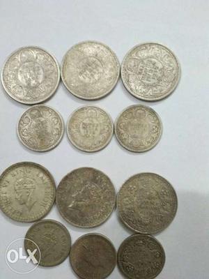 Silver Round Indian Coins