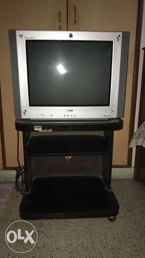 TV with stand and cover. Excellent condition
