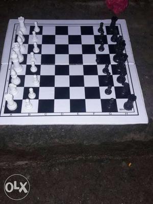 White And Black Chess Board