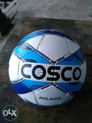 White And Blue Cosco Milano Soccer Ball