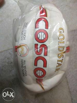 White Cosco Gold Football