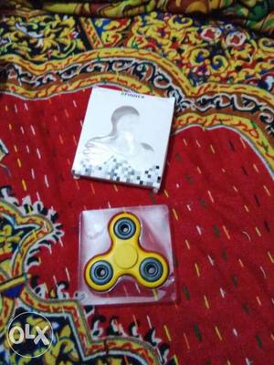 Yellow Hand Spinner With Box