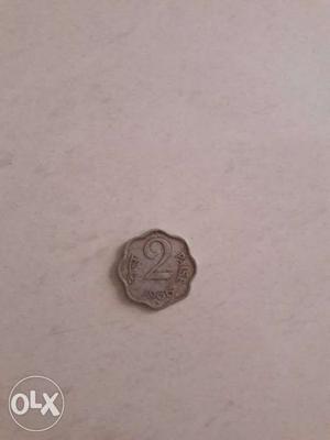 2 paise old coin 