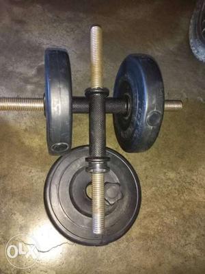 2kgs 3plates total 6kgs 2rods