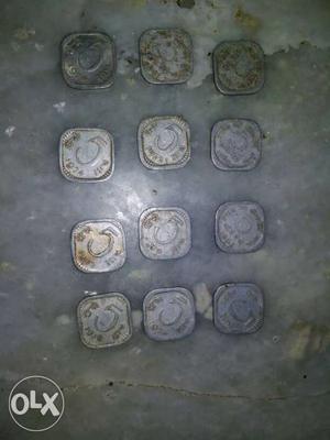 5 Indian Paise 12 coins