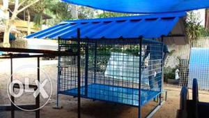 Black And Blue Pet Cage