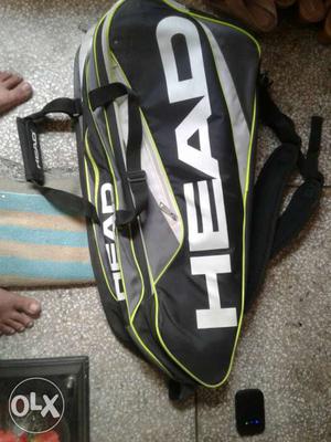 Black And Green Head Tennis Bag