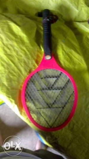 Black Handled And Red Electric Bug Swatter