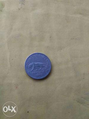 Blue Commemorative Coin