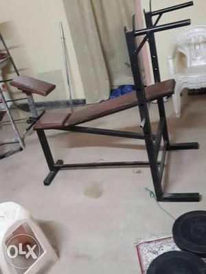 Brown Leather Exercise Equipment