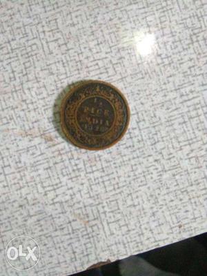 Copper Pice India Coin