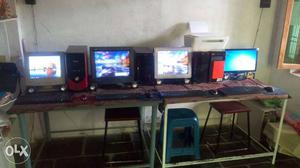 Four Computer Desktop Sets