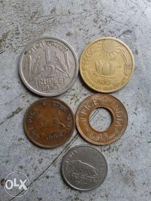Historical 5 old coin