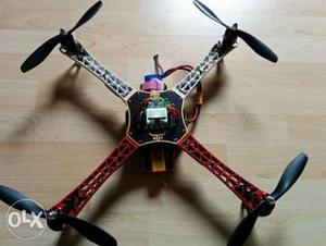 Red And Black Quadcopter Drone