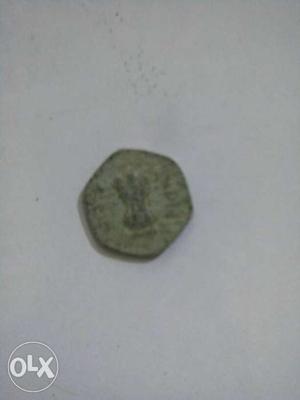 Round Green Coin