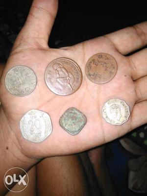 Six Brown Commemorative Coins