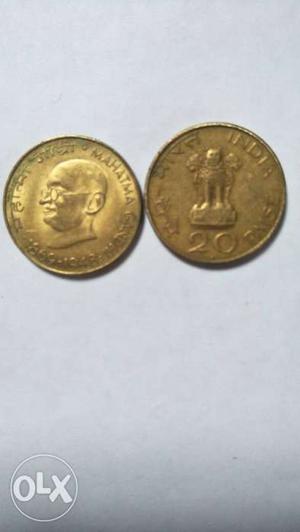 Two Round Gold Coins