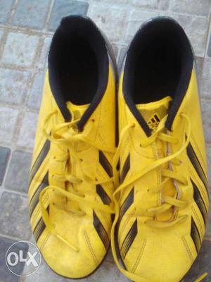 Adidas F50(original) Yellow with black stripes Football