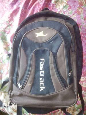 Black And Brown Fastrack Backpack