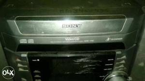 Black And Gray Sony Video CD Player