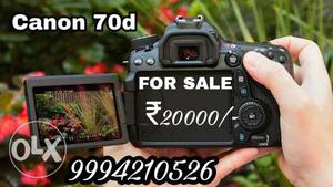 Black Canon 70D DSLR Camera