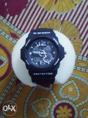 Black G-shock Mechanical Watch With Band
