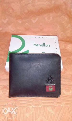 Black United Colors Of Benetton Bi-fold Wallet