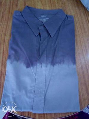 Blue And Gray Ombre Dress Shirt