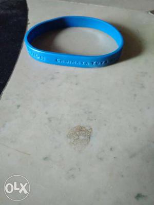 Blue Silicone Band Bracelet