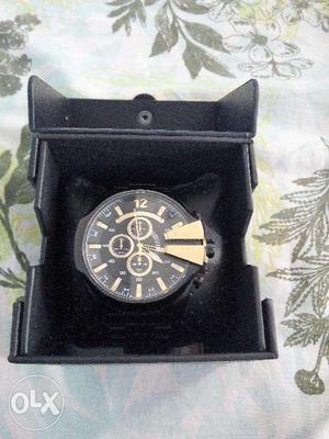 Diesel Chronograph Black Dial Men's Watch - DZ MRP 